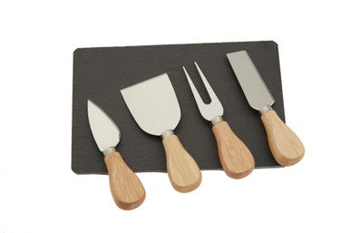 Carter Slate Board And 4 Piece Cheese Knife Set - image 5