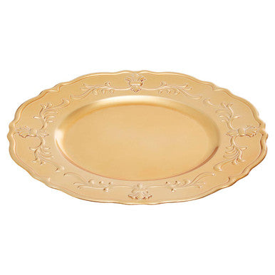 Dia Gold Finish Baroque Charger Plate - image 1