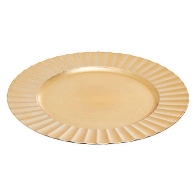 Dia Gold Finish Wave Charger Plate - image 1