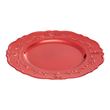 Dia Red Baroque Charger Plate - image 1