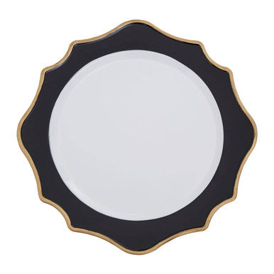 Dia Black And White Round Charger Plate - image 2