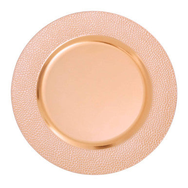 Dia Rose Gold Pebble Effect Charger Plate - image 3