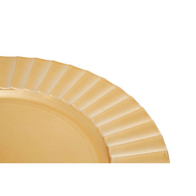 Dia Gold Finish Wave Rim Charger Plate - image 4