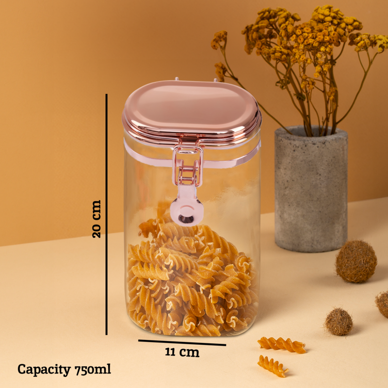 Gozo Jar With Copper Lid 750 Ml