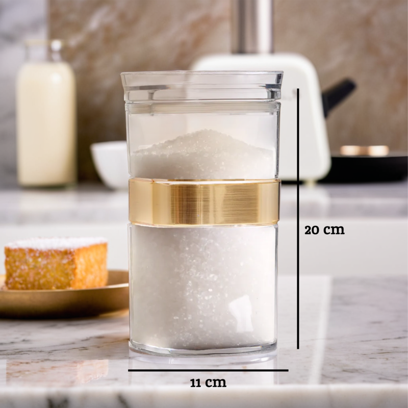 Gozo Square Storage Jar 1200Ml