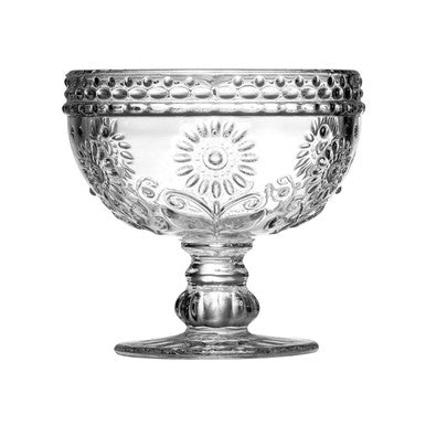 Daisy Pressed Glass Sundae Glass Dish - image 1