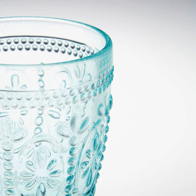 Set Of Four Fleur Glass Tumblers