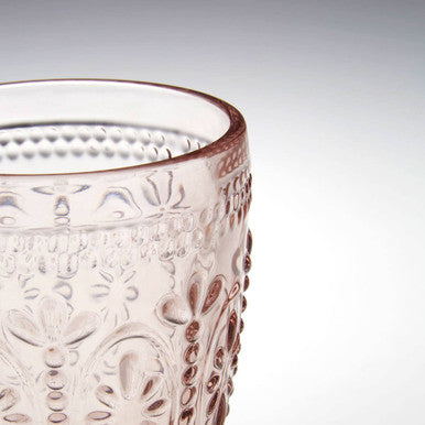 Set Of Four Fleur Glass Tumblers