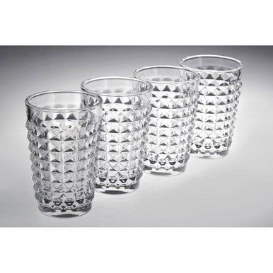 Set Of Four Pyramid Hi Ball Glasses