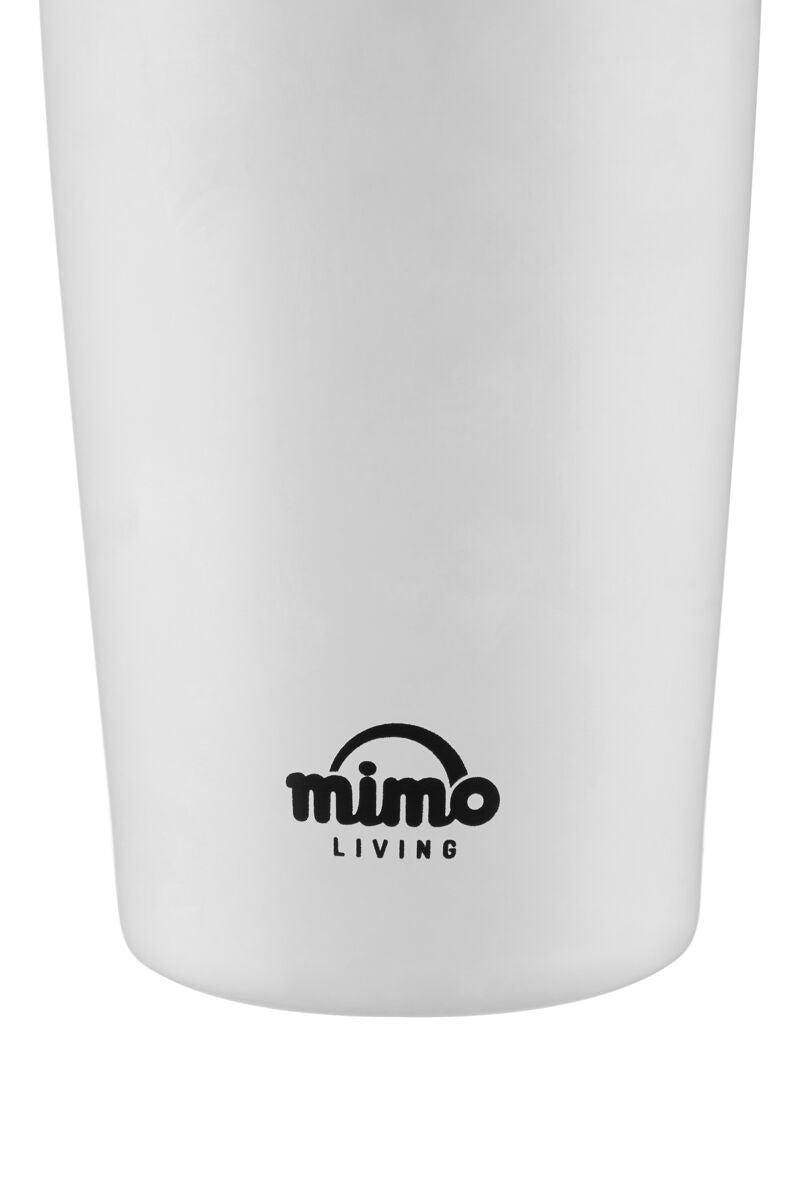 Mimo Matt White Travel Mug