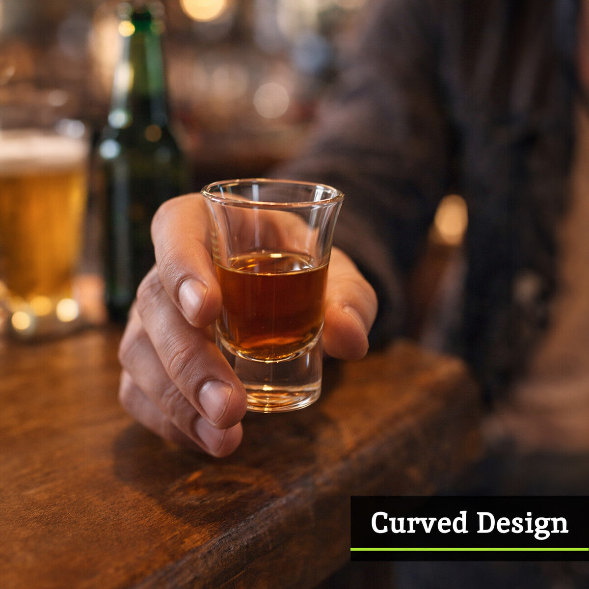 Euri Set Of 6 Clear Shot Glasses 35Ml