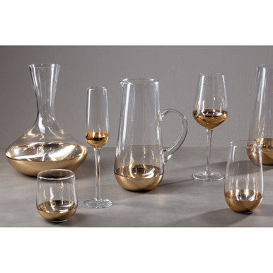 Horizon Clear And Gold Finish Pitcher