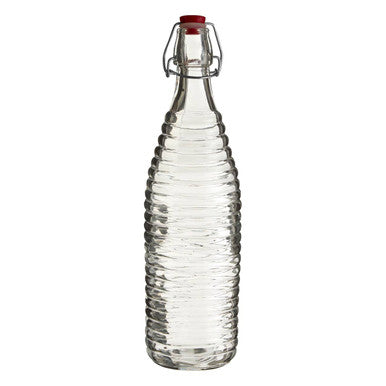 Dayla Clear Glass 1000ml Bottle With Clip Stopper