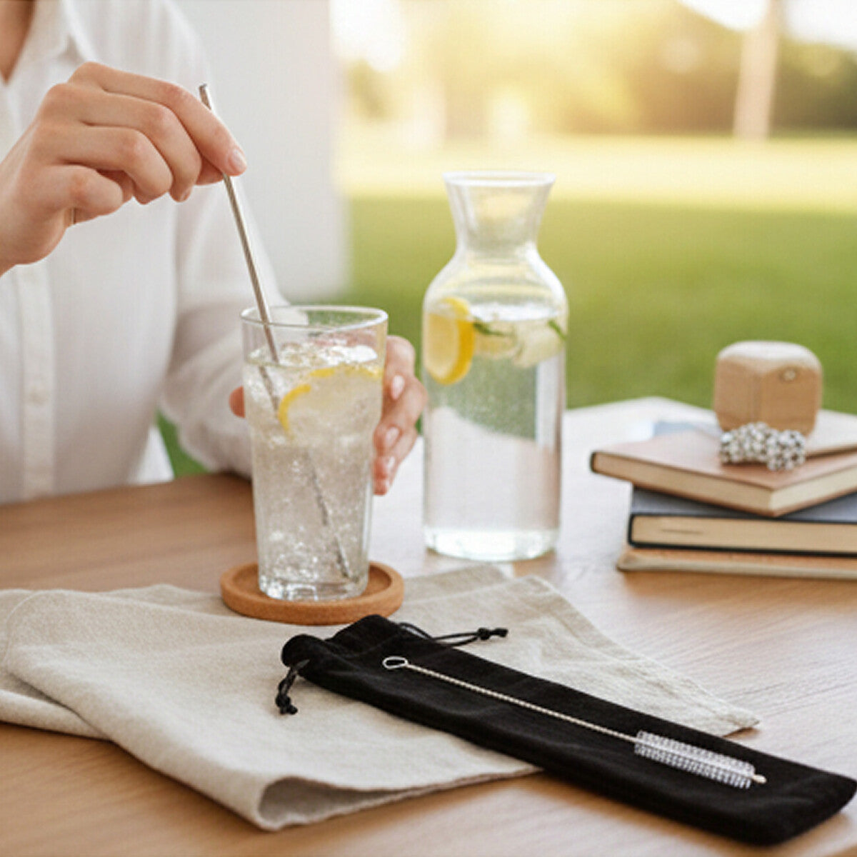 Mimo Set Of 10 Short Cocktail Straws