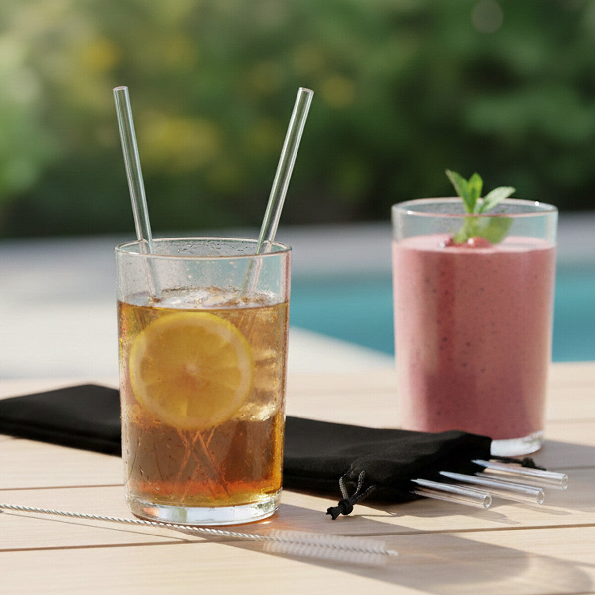 Mimo Set Of 10 Short Cocktail Straws
