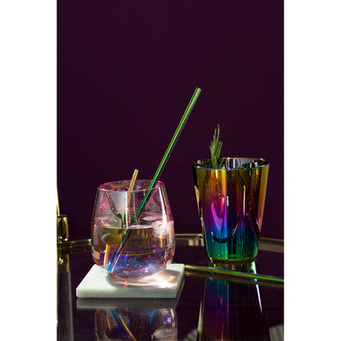 Mimo Set Of 4 Oil Slick Drinking Straws - image 3