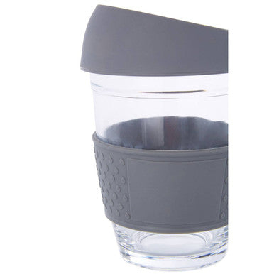Mimo Glass Mug With Grey Silicone Band Lid - image 4