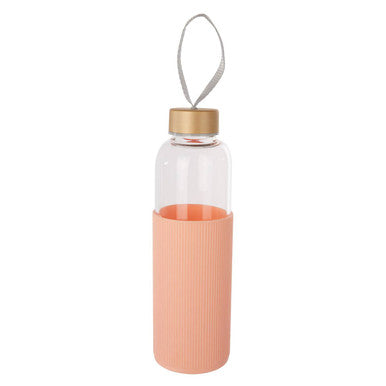 Mimo Glass Bottle With Peach Pink Silicone Sleeve - image 1