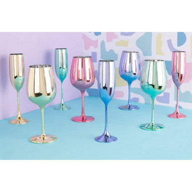 Mimo Set Of 4 Multicolour Champagne Glasses - image 5