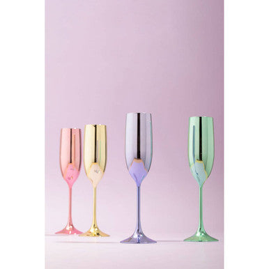 Mimo Set Of 4 Multicolour Champagne Glasses - image 7