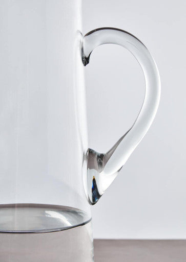 Ambra Clear Glass Pitcher.