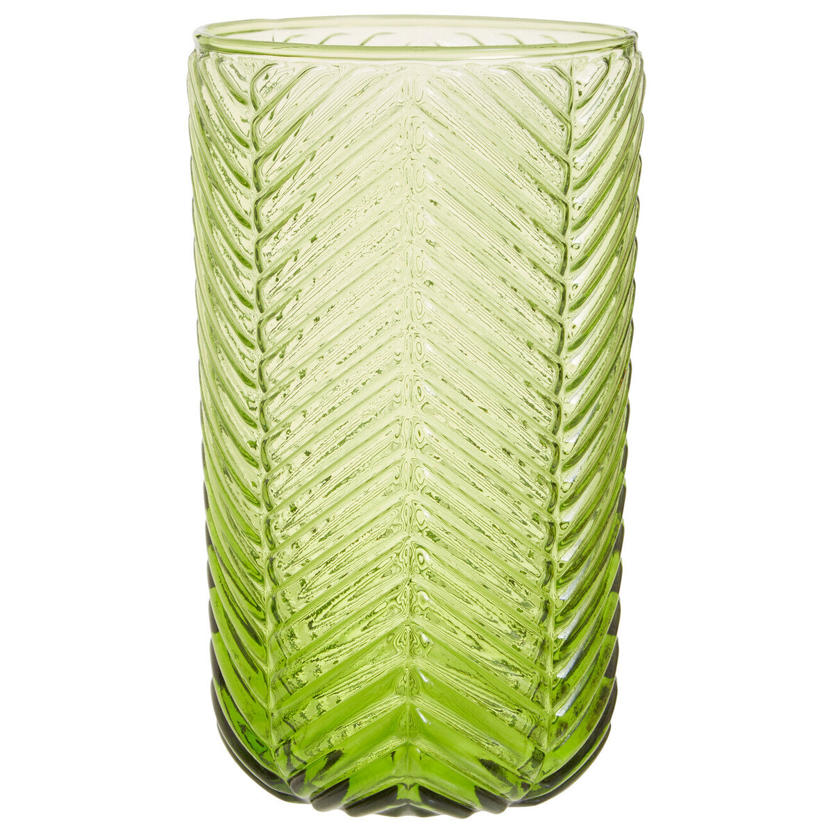 Fleur Set Of Four Green Highball Glasses