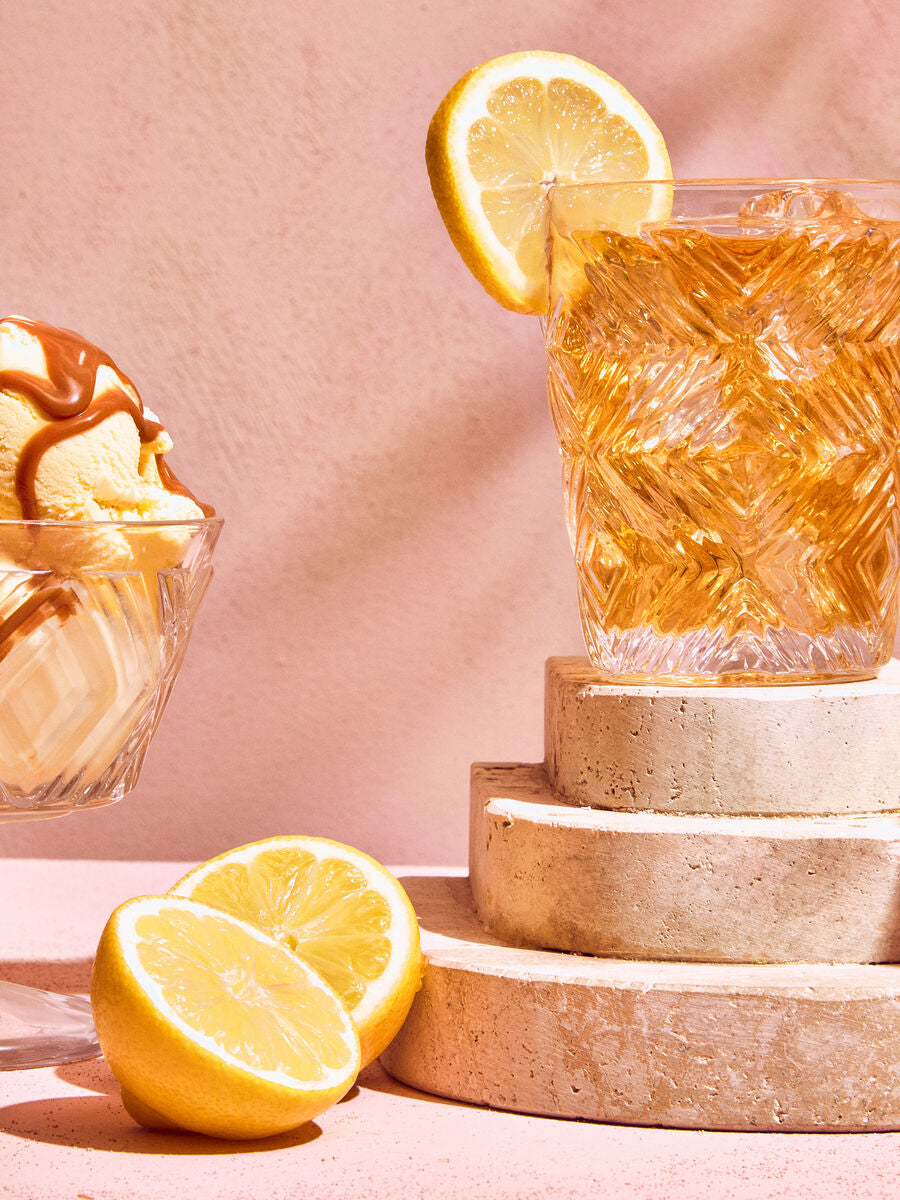 Fleur Set Of Four Clear Glass Tumblers