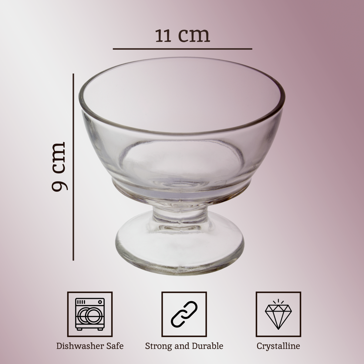 Set Of Four Torta Round Sundae Dishes