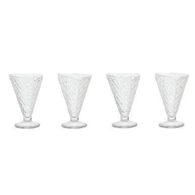 Set of Four Torta Tapered Sundae Dishes