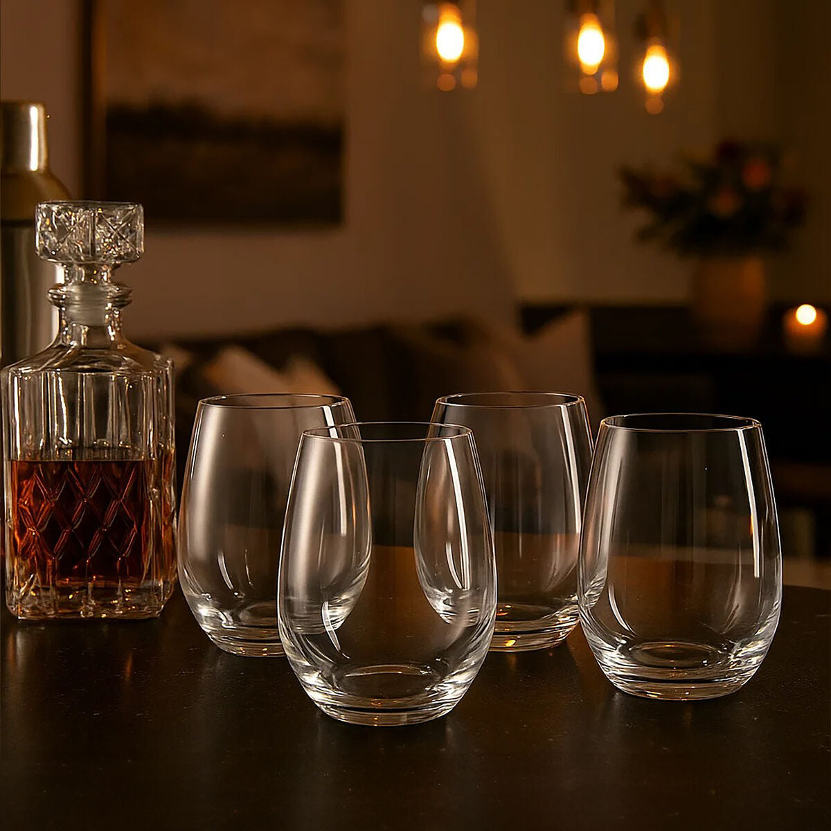 Ada Set Of 4 Crystal Tumblers
