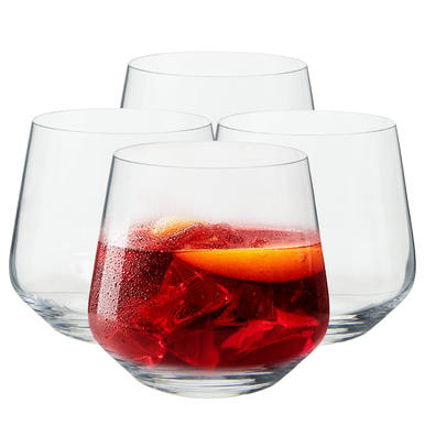 Ada Set Of 4 Crystal Large Tumblers