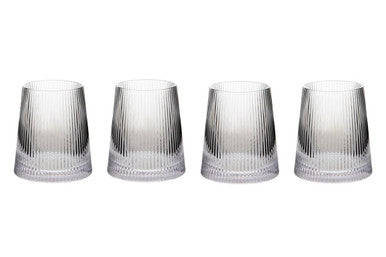 Eldon Set Of Four Ribbed Glass Tumblers - image 1