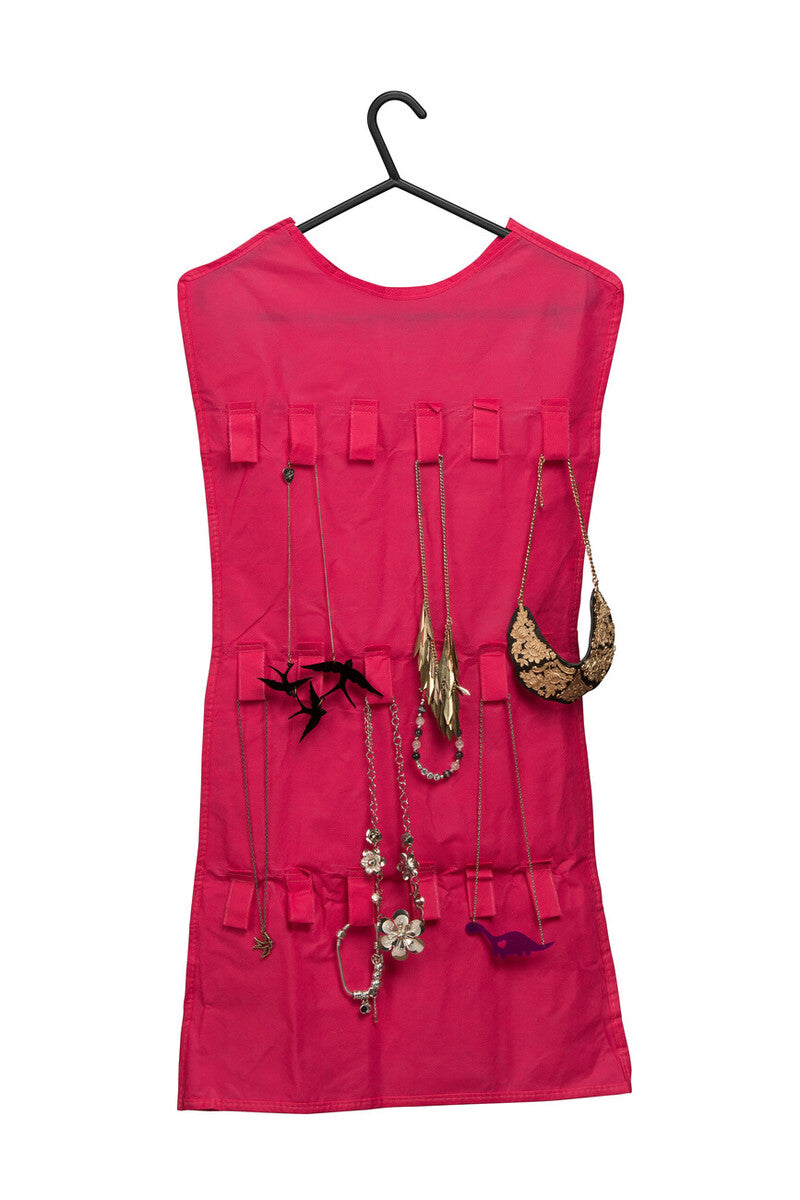 Hot Pink Dress Design Jewellery Organiser | Verti