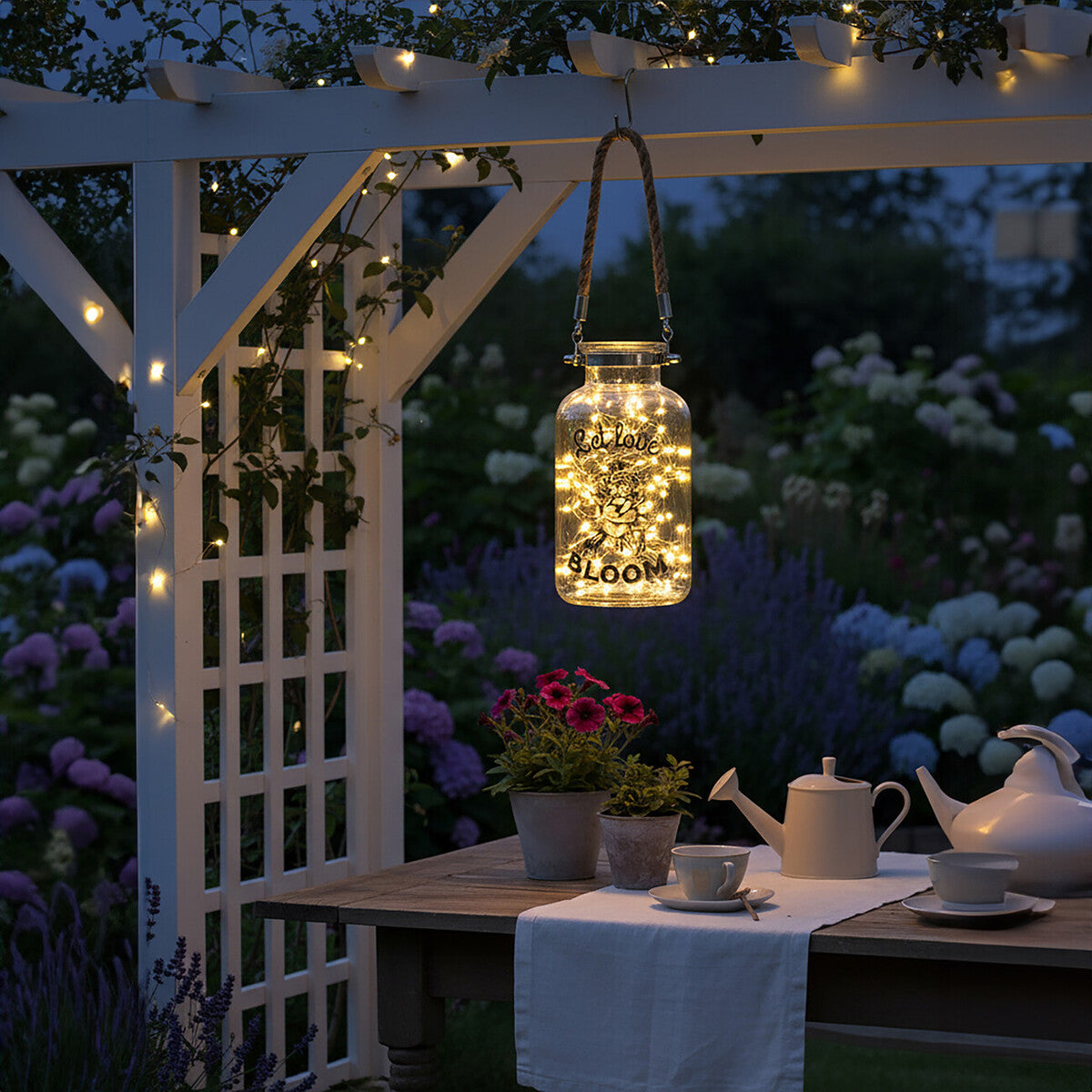 Felicity Bloom Glass Lantern - image 3