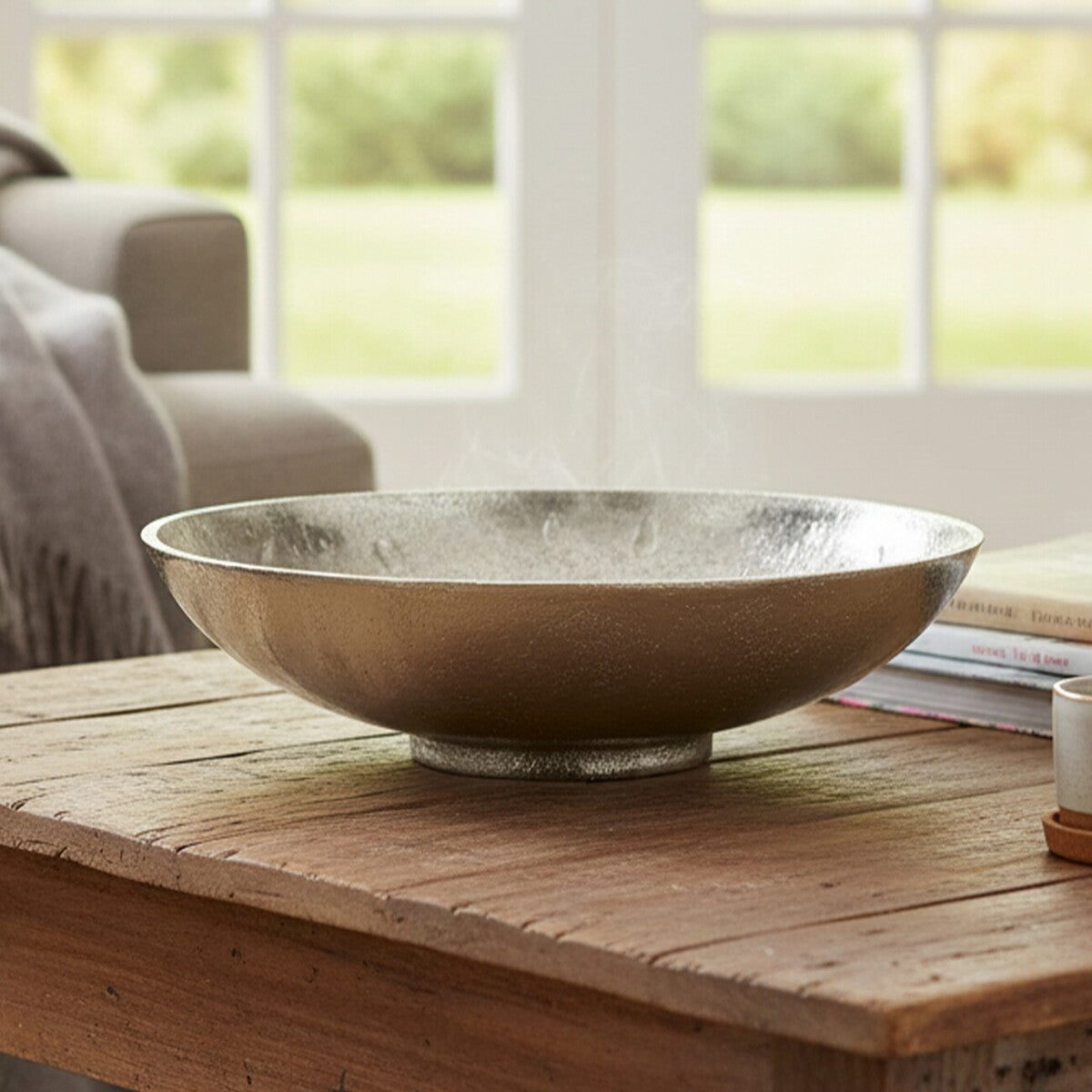 Hampstead Medium Nickel Finish Bowl