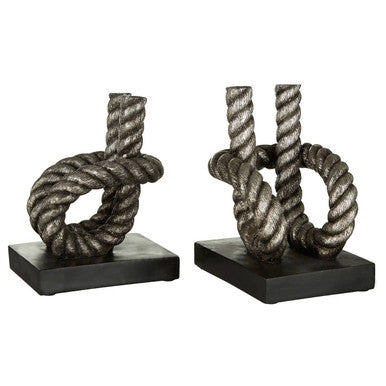 Piper Set of Rope Bookends