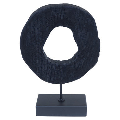 Fidel Small Rustic Mango Wood Sculpture On Stand - Image 2