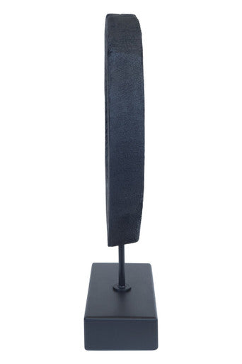 Fidel Small Rustic Mango Wood Sculpture On Stand - Image 3