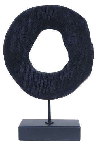 Fidel Small Rustic Mango Wood Sculpture On Stand - Image 5