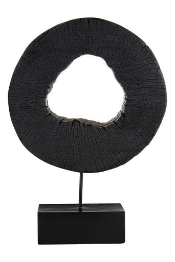 Fidel Large Rustic Mango Wood Sculpture On Stand