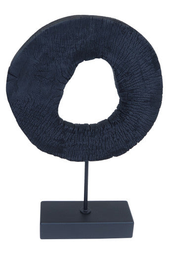 Fidel Large Rustic Mango Wood Sculpture On Stand