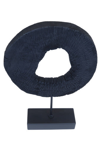 Fidel Large Rustic Mango Wood Sculpture On Stand