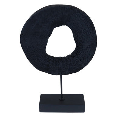 Fidel Large Rustic Mango Wood Sculpture On Stand