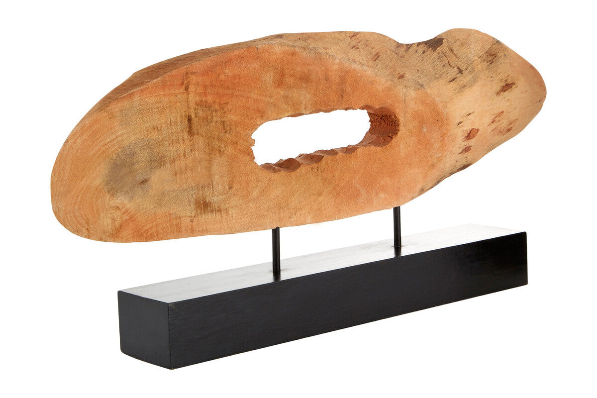 Fidel Natual Mango Wood Slice Sculpture