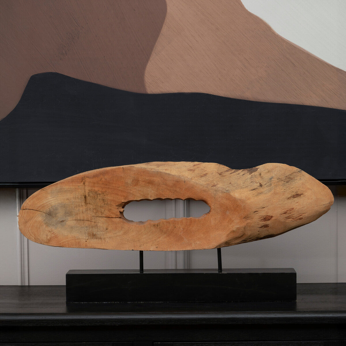 Fidel Natural Mango Wood Slice Sculpture - image 1