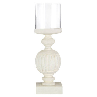 Bati Mango Wood Carved Candle Holder - image 1