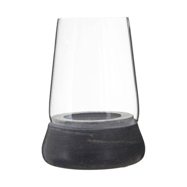 Kira Complements Grey Marble And Glass Candle Holder - image 1