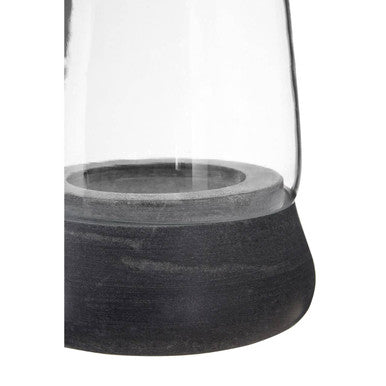 Kira Complements Grey Marble And Glass Candle Holder