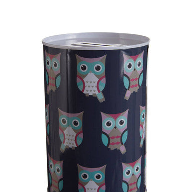 Happy Owls Large Money Tin