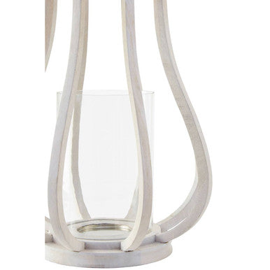 Jain Curved Wood Lantern